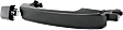 Rear, Driver or Passenger Side Smooth Black Exterior Door Handle, Without Key Hole, Mini Passenger Van