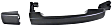 Rear, Driver or Passenger Side Smooth Black Exterior Door Handle, Without Key Hole, Mini Passenger Van