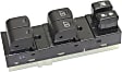Front, Driver Side Window Switch, Black, 6-Button, with Driver and Passenger Auto Down