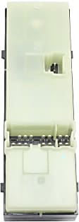 Front, Driver Side Window Switch, Black, 6-Button, with Driver and Passenger Auto Down