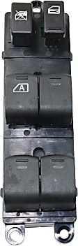 Front, Driver Side Window Switch, Black, 6-Button 6 Cyl., 4.0L Engine