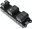 Front, Driver Side Window Switch, Black, 6-Button 6 Cyl., 4.0L Engine