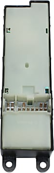 Front, Driver Side Window Switch, Black, 6-Button