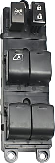 2008-2010 Nissan Sentra - Front, Driver Side Window Switch, Black, 6-Button