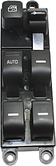 Front, Driver Side Window Switch, Black, 6-Button, with Power Rear Windows, 6 Cyl., 3.3L Engine