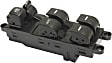 Front, Driver Side Window Switch, Black, 6-Button, with Power Rear Windows, 6 Cyl., 3.3L Engine