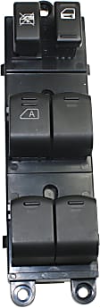 Front, Driver Side Window Switch, Black, 6-Button, 6 Cyl., 4.0L Engine