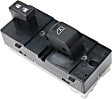 Front, Passenger Side Window Switch, Black
