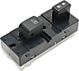 Front, Passenger Side Window Switch, Black