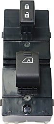 Front, Passenger Side Window Switch, Black, For Models with Auto Down Feature, Sedan