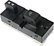 Front, Passenger Side Window Switch, Black, For Models with Auto Down Feature, Sedan