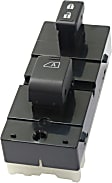Front, Passenger Side Window Switch, Black, For Models with Auto Down Feature, Sedan