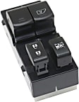 Front, Driver Side Window Switch, Black, 4-Button