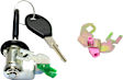 Door Lock Cylinder, Sold individually, Keys Included