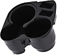 Front Cup Holder, Plastic, Black