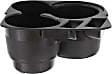 Front Cup Holder, Plastic, Black