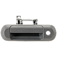 Rear - Back Door Textured Gray Exterior Door Handle, With Key Hole
