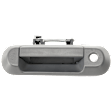 Rear - Back Door Textured Gray Exterior Door Handle, With Key Hole