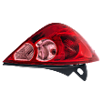 Driver Side Tail Light, with Bulb, Halogen, Clear and Red Lens, Hatchback