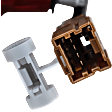 Driver Side Tail Light, with Bulb, Halogen, Clear and Red Lens, Hatchback