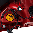 Driver Side Tail Light, with Bulb, Halogen, Clear and Red Lens, Hatchback