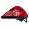 Driver Side Tail Light, with Bulb, Halogen, Clear and Red Lens, Hatchback