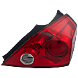 Passenger Side Tail Light, with Bulb, Halogen, Clear and Red Lens, Coupe