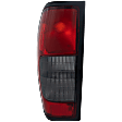 Driver Side Tail Light, without Bulb, Halogen, Red and Smoked Lens, Production Date From October 1999