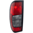 Driver Side Tail Light, without Bulb, Halogen, Red and Smoked Lens, Production Date From October 1999, CAPA CERTIFIED