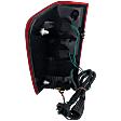 Passenger Side Tail Light, with Bulb, Halogen, Clear and Red Lens, 8 Cyl., 5.6L Engine, Without Utility Compartment