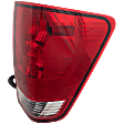 Passenger Side Tail Light, with Bulb, Halogen, Clear and Red Lens, 8 Cyl., 5.6L Engine, Without Utility Compartment, CAPA CERTIFIED