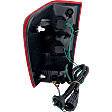 Passenger Side Tail Light, with Bulb, Halogen, Clear and Red Lens, 8 Cyl., 5.6L Engine, Without Utility Compartment, CAPA CERTIFIED