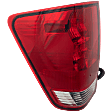 Driver Side Tail Light, with Bulb, Halogen, Clear and Red Lens, 8 Cyl., 5.6L Engine, Without Utility Compartment, CAPA CERTIFIED