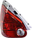 Driver Side Tail Light, without Bulb, Halogen, Clear and Red Lens, SE Model