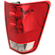 Passenger Side Tail Light, with Bulb, Halogen, Clear and Red Lens, 8 Cyl., 5.6L Engine, With Utility Compartment