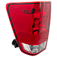 Driver Side Tail Light, with Bulb, Halogen, Clear and Red Lens, 8 Cyl., 5.6L Engine, With Utility Compartment