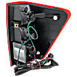 Driver Side Tail Light, with Bulb, Halogen, Clear and Red Lens, 8 Cyl., 5.6L Engine, With Utility Compartment