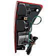 Driver Side Tail Light, with Bulb, Halogen, Clear and Red Lens, 8 Cyl., 5.6L Engine, With Utility Compartment