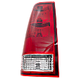 Driver Side Tail Light, with Bulb, Halogen, Clear and Red Lens, 8 Cyl., 5.6L Engine, With Utility Compartment