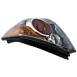 2007-2012 Nissan Altima - Passenger Side Tail Light, with Bulb, Halogen, Amber, Clear and Red Lens, Sedan