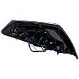 2007-2012 Nissan Altima - Passenger Side Tail Light, with Bulb, Halogen, Amber, Clear and Red Lens, Sedan