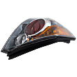 Driver Side Tail Light, with Bulb, Halogen, Amber, Clear and Red Lens, Sedan