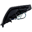 Driver Side Tail Light, with Bulb, Halogen, Amber, Clear and Red Lens, Sedan