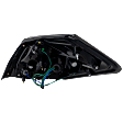 Driver Side Tail Light, with Bulb, Halogen, Amber, Clear and Red Lens, Sedan