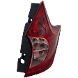 Passenger Side Tail Light, with Bulb, Halogen, Clear and Red Lens, 4 Cyl., 1.6L Engine