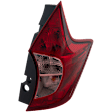 Passenger Side Tail Light, with Bulb, Halogen, Clear and Red Lens, 4 Cyl., 1.6L Engine, CAPA CERTIFIED