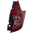 Passenger Side Tail Light, with Bulb, Halogen, Clear and Red Lens, 4 Cyl., 1.6L Engine, CAPA CERTIFIED