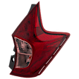 Passenger Side Tail Light, with Bulb, Halogen, Clear and Red Lens, 4 Cyl., 1.6L Engine, CAPA CERTIFIED