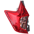 Driver Side Tail Light, with Bulb, Halogen, Clear and Red Lens, 4 Cyl., 1.6L Engine