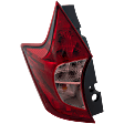 Driver Side Tail Light, with Bulb, Halogen, Clear and Red Lens, 4 Cyl., 1.6L Engine, CAPA CERTIFIED